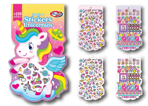 ETIQUETA ESCOLAR SBA1915V BLOCK UNICORNIO